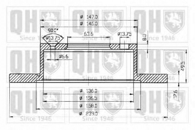 QUINTON HAZELL bdc3389 -  Тормозной диск
